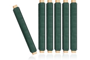 KULAMO Blumendraht Basteldraht Grün 6er Pack, 0,70mm X 35M Bindedraht, Wickeldraht lose auf Holzwickel zur Befestigung von Blumen und Pflanzen, stabil und vielseitig