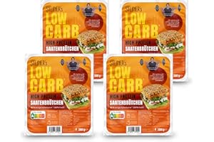 ‎STEINER´S STEINER´s Low Carb High Protein Saatenbrötchen | 92% weniger Kohlenhydrate | high protein | nur 2,8g Kohlenhydrate | 23g Eiweiß (4er Pack, 16 Stk.)