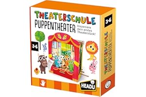 Headu "Theaterschule Puppentheater – Stage Your First Theatre!": Educational Game for Children Aged 3 to 6 Years, German Version (DE56314), Orange