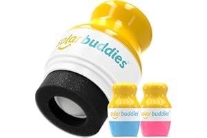 DUO BP Solar Buddies Refillable Roll On Sponge Applicator For Kids, Adults, Families, Travel Size Holds 100ml Travel Friendly for Sunscreen, Suncream and Lotions (Blue, Pink)