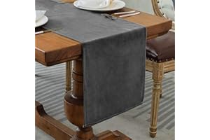 BALCONY & FALCON Table Runner for Dining Room Grey Washable Table Runners for Kitchen Party Holiday