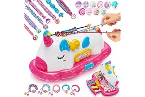 Hot Bee Unicorn Friendship Bracelet Making Kit, Sticky Rolls Bracelet Making Kit, Unicorn Gifts for Girls 4-8 Year Olds, Jewelry Making Kits for Girls, Creative Gifts Girl Toys Age 4 5 6 7 8