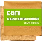 e-cloth Pencere temizleme seti, birinci sınıf mikrofiber cam ve pencere temizleyici, duş cam kapılar, i&ccedil; ve dış pencereler ve