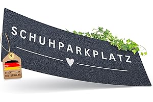 ‎ELBFUCHS ElbFuchs Schuhparkplatz Fußmatte 100x35cm Grau I Waschbare & rutschfeste Indoor-Schuhmatte & Abtropfmatte I Ideal als Schuhunterlage & Schuhablage I Schmutzfangmatte für Flur & Eingang