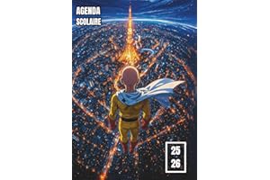 Agenda Scolaire 2025 2026: Planificateur Journalier Septembre 2025 à Août 2026 (2 jours par page) | Fille et Garçon pour Primaire, Collège et Lycée |Manga, Anime V4 | A5