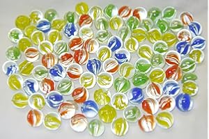 ARSUK Kleine Glasmurmeln - 80 Stück Murmeln 15mm, Deko Murmeln, Murmelspiel Kinder, Glasmurmeln Bunt Klein Für Pflanzen, Murmelbahn Zubehör Dekorative Murmelspiel Bälle Klassiker Murmeln Geschenk