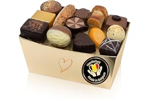 ePralinchen handverarbeitete belgische Luxus-Pralinen | Herbst Edition 500g | herbstliche Pralinenmischung mit Pilz-, Walnuss-, Maisform uvm. | ohne Alkohol | köstliche Schokolade made in Belgium