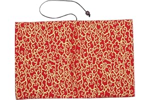 ZZYANGZZ Adjustable Book Covers A5 Book Covers for Bibles Book,Covers for Textbooks is Suitable for Protecting Books Literature and Notebooks Bohemian Book Sleeve Cover (Auspicious Clouds-Red)