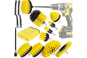 MWZEAUL 13PCS Spazzola per Trapano,Spazzole Pulizia Elettrico Avvitatore da 1''/2''/3.5''/4''/5.5''/6'',Con Spazzola Pulizia Fessure,Set Spazzole per Trapano Pulizia,Casa,Pavimenti,Auto,Piastrelle