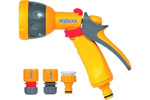 HOZELOCK - Multi-Jet Spray Gun Kit ø 12.5mm - 15mm (1/2"- 5/8") : Complete Spray Kit, Connection Kit, 1 Multi-jet Spray Gun, 1 Aquastop Connector [2347P0000]