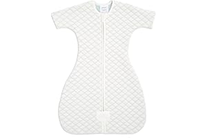 aden + anais - Gigoteuse Bébé avec Manches Ajustées, 100% Coton avec Rembourrage en Polyester, Fermeture Éclair intégrée, Adaptée pour Les Bébés, 1.5 TOG, Garçon de 6 à 9 Mois, Crème & Menthe