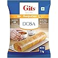 Gits Instant Rice Dosa Breakfast Mix, Makes 40 Dosas, Pure Veg, South Indian Breakfast Mix, 1Kg