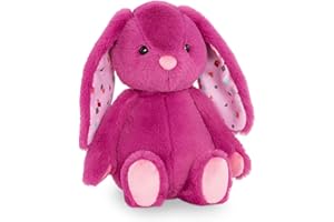 B. toys by Battat – BX1925C30Z – Plumberry Bunny – Happy Hues - Lapin en Peluche Doux et Câlin - Lavable - Dès 0 mois - Couleur Fuchsia - 30,48cm