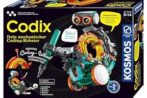 Kosmos 620646 Codix - Dein Mechanischer Coding Roboter, Spielerisch Programmieren Lernen, Roboter-Spielzeug, Experimentierkasten Für Kinder Ab 8-12 Jahre