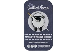 The Quilted Bear Magnetic Needle Minders – Enamel Needle Keeper for Sewing, Embroidery & Cross Stitch Accessories | Secure Holder for Sewing Pins & Needles (Sheep)