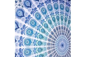 Craftozone Arazzo Regalo Arazzi Hippie Mandala Boho Psichedelico Intricato Indiano Appeso a Parete Copriletto