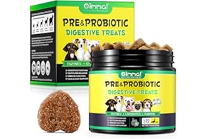 QLIGES Probiotics For Dogs 120p, Integratori Probiotici Per Cani Per La Salute Dell'Intestino E Il Supporto Alle Allergie Stagionali - Allevia I Problemi Intestinali Per Tutti I Cani