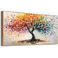 Tableau Arbre De Vie Grand Format 50x100 Cm - Impression Sur Toile Moderne Pour Salon, Chambre, Bureau