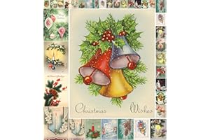 Decoupage Paper Pack (21 Sheets 15x20cm) Christmas Decorations and Candles FLONZ Vintage Styled Christmas Pictures Cards for Decoupage, Craft and Scrapbooking