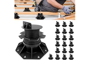 ACXIN 20 cuscinetti per terrazze, regolabili in altezza, 60-140 mm