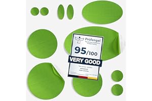 ‎AZENGEAR aZengear Naszywki do naprawy kurtek puchowych | wstępnie wycięte, samoprzylepne, miękkie, wodoodporne, odporne na rozdarcie tkanina nylonowa Rip-Stop do mocowania (11 sztuk, Neonowa Zieleń)