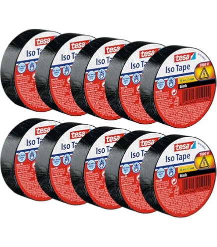 NASTRO ISOLANTE CAVI ELETTRICI 15X10 10x15 NERO 3M TEMFLEX 15 Mm 10 MT - Foto 4