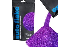 Hemway Aditivo de pintura con purpurina de 100 g para automóviles, bicicletas, furgonetas, camiones, vagones y automóviles, ultrafino (1/128 pulgadas 0.000 pulgadas 0.2 mm) - holográfico morado
