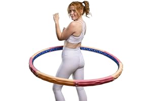 HOOPOMANIA Hula Hoop Pneu Adulte [0,72-3,1 kg] Hulahoop pour maigrir - Hulahoop de Massage