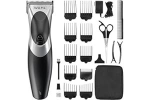 Wahl Clip ‘N Rinse Cord/Cordless Hair Clipper, Rechargeable Clipper, Hair Clippers for Men, Male Grooming Set, Corded, Cordless, Washable Head, Home Hair Cutting
