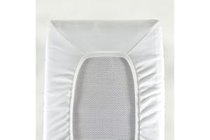 DK GLOVESHEET Glovesheet, Large Travel Cot. Fitted sheet for mattress up to 105cm x 75cm White