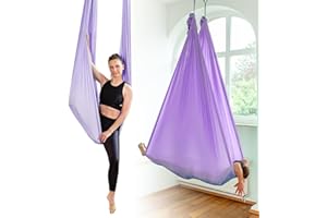 ‎YOSANA Yosana Hängematte | Komplettset inkl. Befestigung | TÜV geprüft | Nylon Tuch 5m x 2,6m