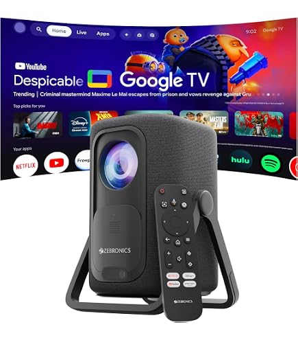 YABER Pro V7 9500L 5G WiFi Bluetooth Projector, Native 1080P 4K
