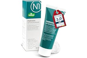 ‎N1 N1 Psoriasis Intensivcreme 50 ml - Ekzem & Neurodermitis Creme - beruhigt, pflegt, lindert und glättet rote, schuppige, entzündete & trockene Haut