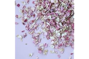 FLOWER CONFETTI NATURAL BIODEGRADABLE DRIED FLOWER PETAL WEDDING CONFETTI (Premium Mix: MIXED PINKS, 1 Litre)