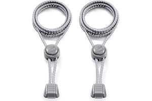 SCHNÜRRLIE Schnürsenkel - elastische Schnürbänder ohne Schuhe Binden - Laces rund flach mit Schnellverschluss für Kinder Erwachsene - 100 cm