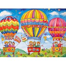 Cross & Glory Puzzle 'Floating On Cloud Nine' – 1000 Teile Heißluftballon-Fantasiebild Für Erwachsene