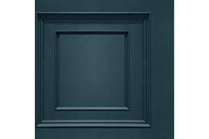 BELGRAVIA DECOR Oliana Wood Panel Wallpaper -Belgravia 8491 - Navy