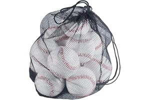 Tebery Lot de 12 Baseball Official League Individual, Taille en Officielle Softball, Jeu de Loisirs Baseball