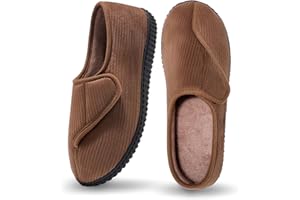 Git-up Chaussons Homme en Mousse à Mémoire Hiver Chaud Chaussures Intérieur Extérieur Semelle en Caoutchouc Antidérapante Maison Pantoufles