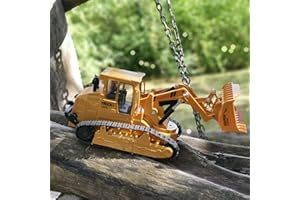 AptoFun 6 Kanal RC Bulldozer (33x12x13cm), 2,4 GHz Ferngesteuerter große Bulldozer mit Licht als Geschenk für Kinder