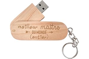 CASTAGNOU Ernestine - Clef USB 64GB - maître Original - Cadeau de Fin année Scolaire et Occasion - Cadeau école Maternelle Primaire - idée Enfants Professeur - Cadeau instituteur institutrice utile école