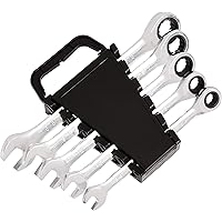 Amazon Basics Ratschenschlüssel-Set, Zollgrößen (SAE), 5-teilig