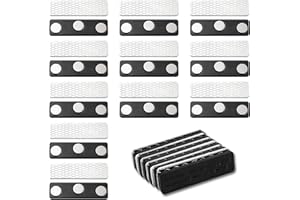 GREACESRIO Cierres magnéticos para cortinas, 12 pares de cortinas opacas, accesorios, magnéticos, con pegamento, imanes de cortina, clips para cortinas opacas