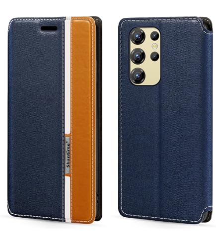 Ulefone Armor X13 Flip Hülle - PU Leder Handyhülle Mit Sichtfenster & Magnetverschluss (Blau)