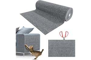 NEUFOOD Drapak dla Kota Graff - Samoprzylepna Mata do Drapania, DIY Wspinaczka, Osłona Sofy, Odporna na Zarysowania, Jasnoszara