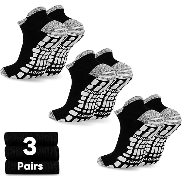 2 paar yogasokken voor dames en heren, antislipsokken met noppen, ABS-sokken, katoen, antislip, voor sport, yoga, pilates, gymnastiek, trampoline, zwart, grijs, 44