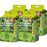 Floragard Aktiv-Grünpflanzen- und Palmenerde 4x20 L • Spezialerde für Palmen, Farne, Ficus, andere Grün- und Zimmerpflanzen •