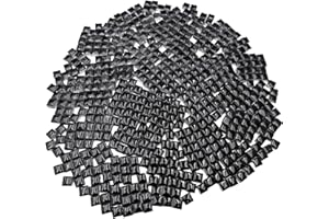 BTMIEY 500g Square Ceramic Mosaic Tiles, 500PCS 1 * 1CM Handmade Making Creative Micro Mosaic Pieces for Lovers DIY Mosaic Projects and Home Decorations (Black)