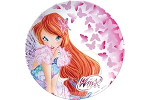 Dolce idea CIALDA in Ostia Winx Personalizzabile Forma Rotonda diam. 20 cm, Decorazione per Torta
