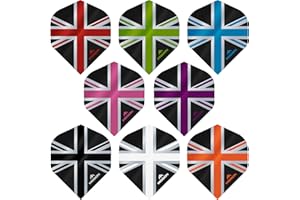 MISSION DARTS 5 x Sets (15) Union Jack Dart Flights Mission Alliance-X Standard UV Finish Tough (Mixed)